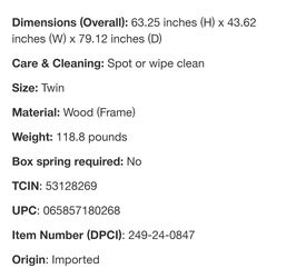 White twin over twin bunk bed.