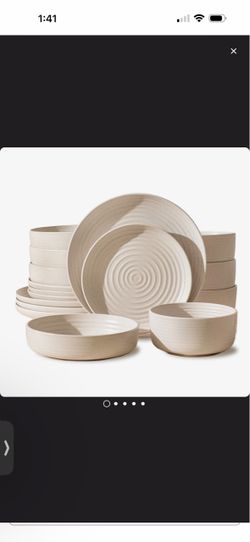 16-piece Stoneware Dinnerware Set, Service For 4