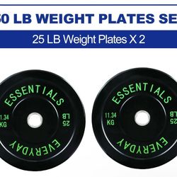 25 Lbs/Pound Weight Plates Set 