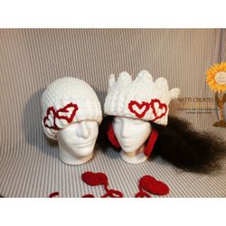 VDAY Edition ❣☁️ Cloud Beanie & Crown