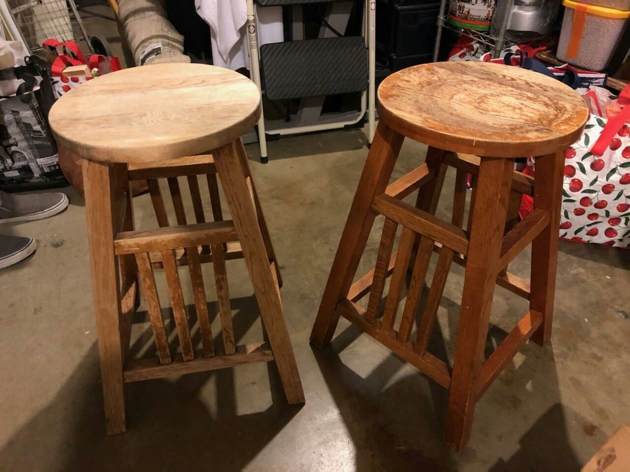 Wooden bar stools