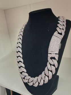 Cubanlink silver plated 22mm
