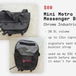 Mini Metro EDC Messenger Bag (Chrome Industries)