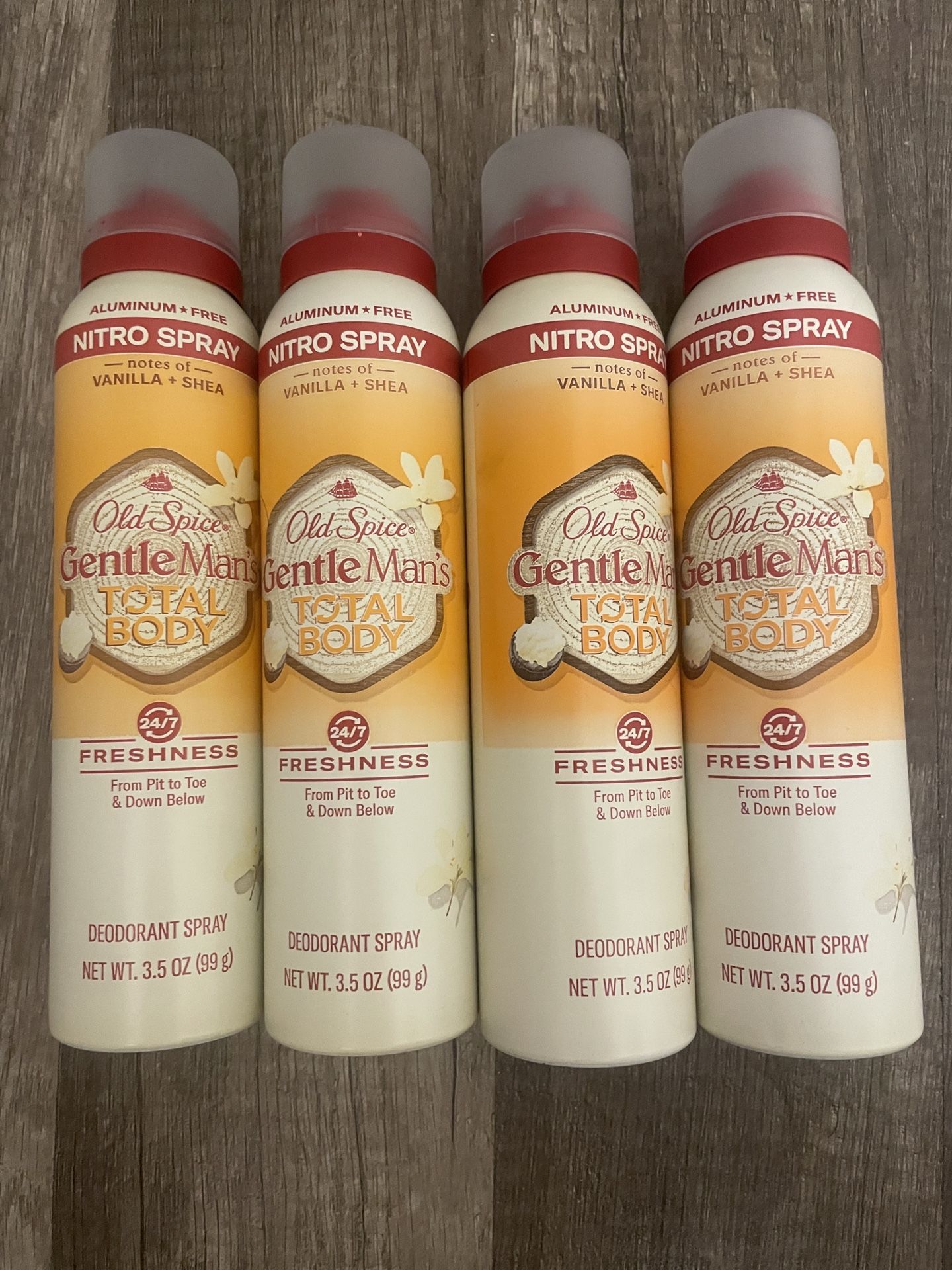 Old Spice Whole Body Deodorant for Men, Total Body Aluminum Free Spray, Vanilla + Shea, 3oz