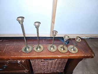 Brass Candlesticks - Set of 5