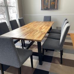Dining room Table And Eight Chairs