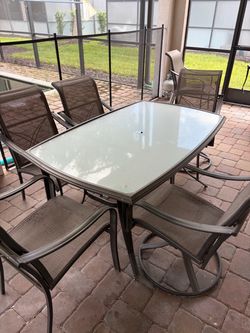 Patio table and chairs