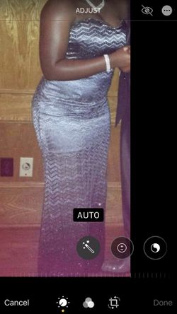 Silver Prom Dress size 10.