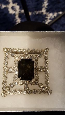 Antique square stone belt or scarf holder