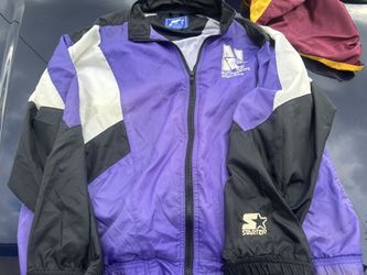 Northwestern Vintage Starter Windbreaker Size Large 