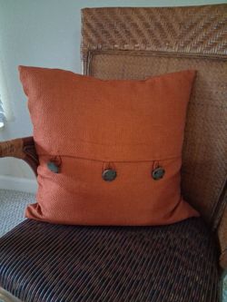 Vintage chair w/ cute pillow