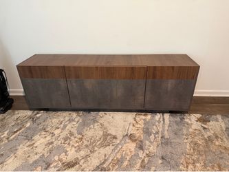 Meble Furniture Haopsa 71" Modern 3D-Effect TV Stand with Storage Cabinets for up to 80" TVs