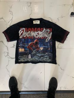 Bkys Doomsday Glitter Distressed Graphic Tee Small