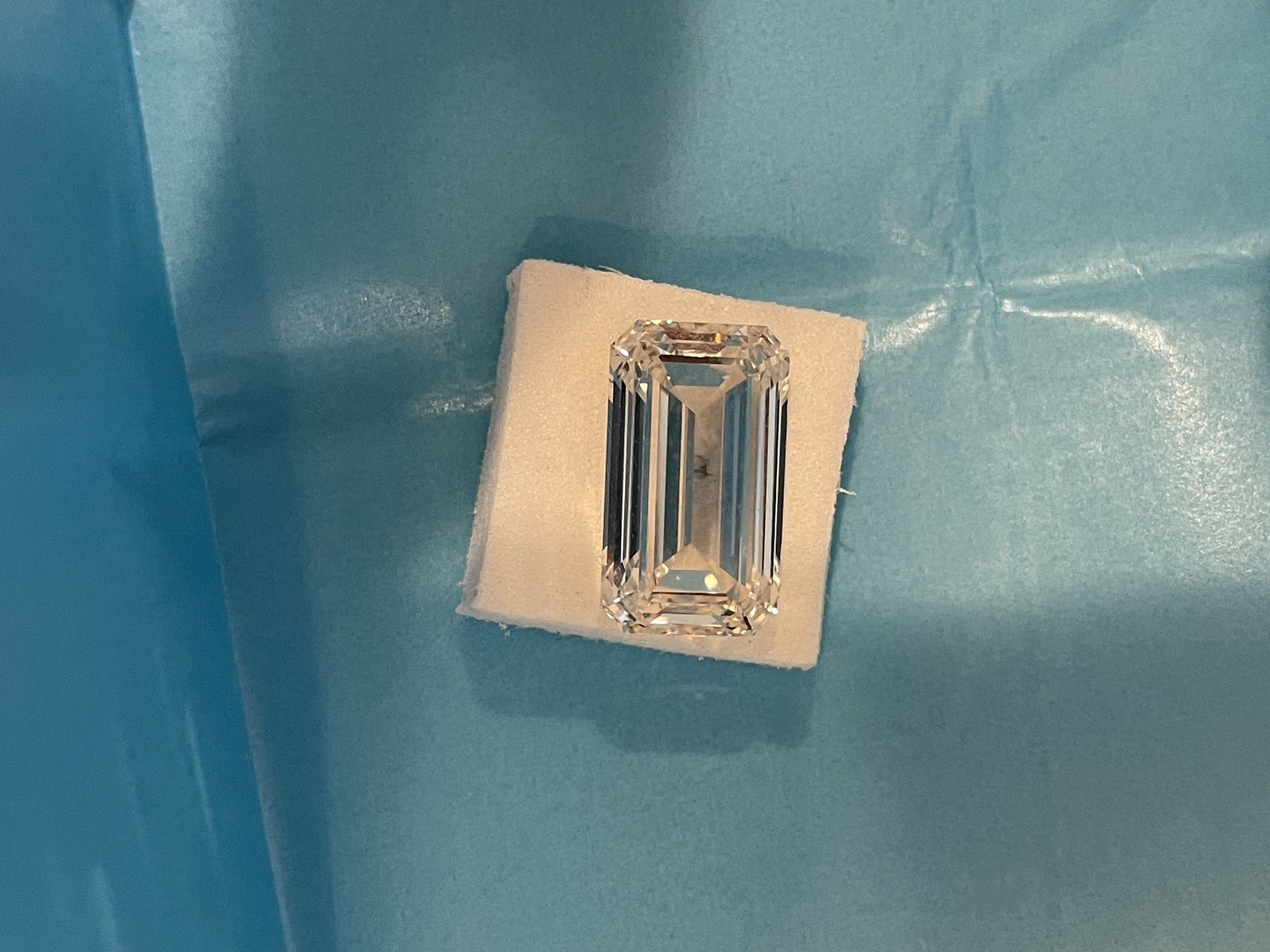 5.07ctw Emerald Cut Lab Grown Diamond 