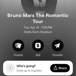 Bruno Mars Ticket