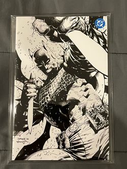 SDCC Absolute Batman Virgin Cover Black & White Jim Lee limited edition