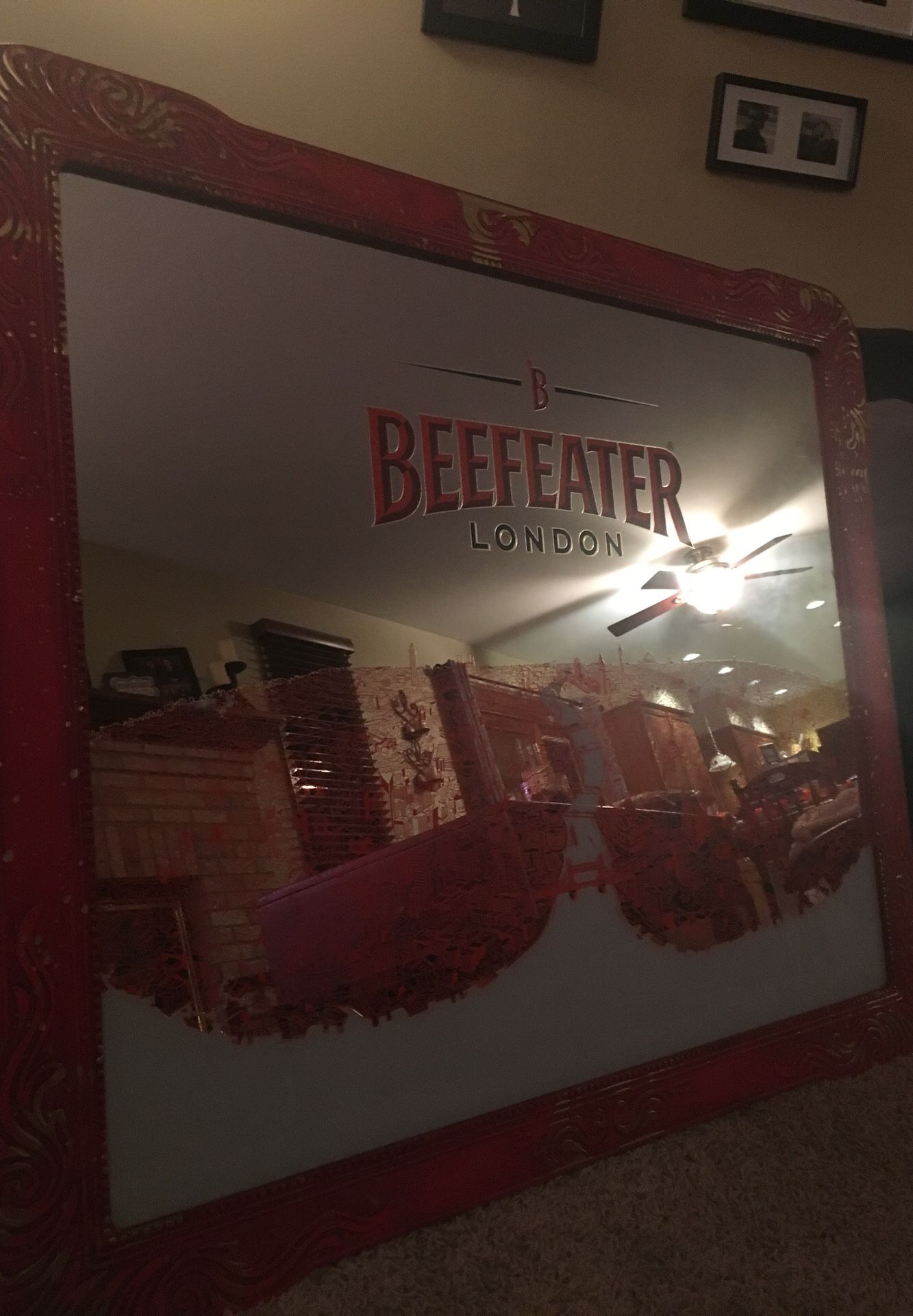 Beefeater London Bar Mirror