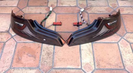 Tail Lights Infiniti G35 Coupe (2006-2007) [LED Light Tube Style] Black