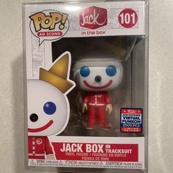 Jack Box in Tracksuit Funko Pop *MINT* 2021 SDCC Summer Virtual FunKon Exclusive LE2000 Ad Icons 101 with protector