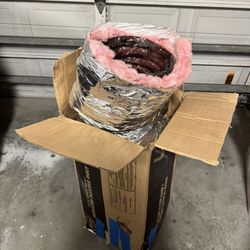8in Insulated Flexible HVAC Duct R6  (Approx. 20 ft)