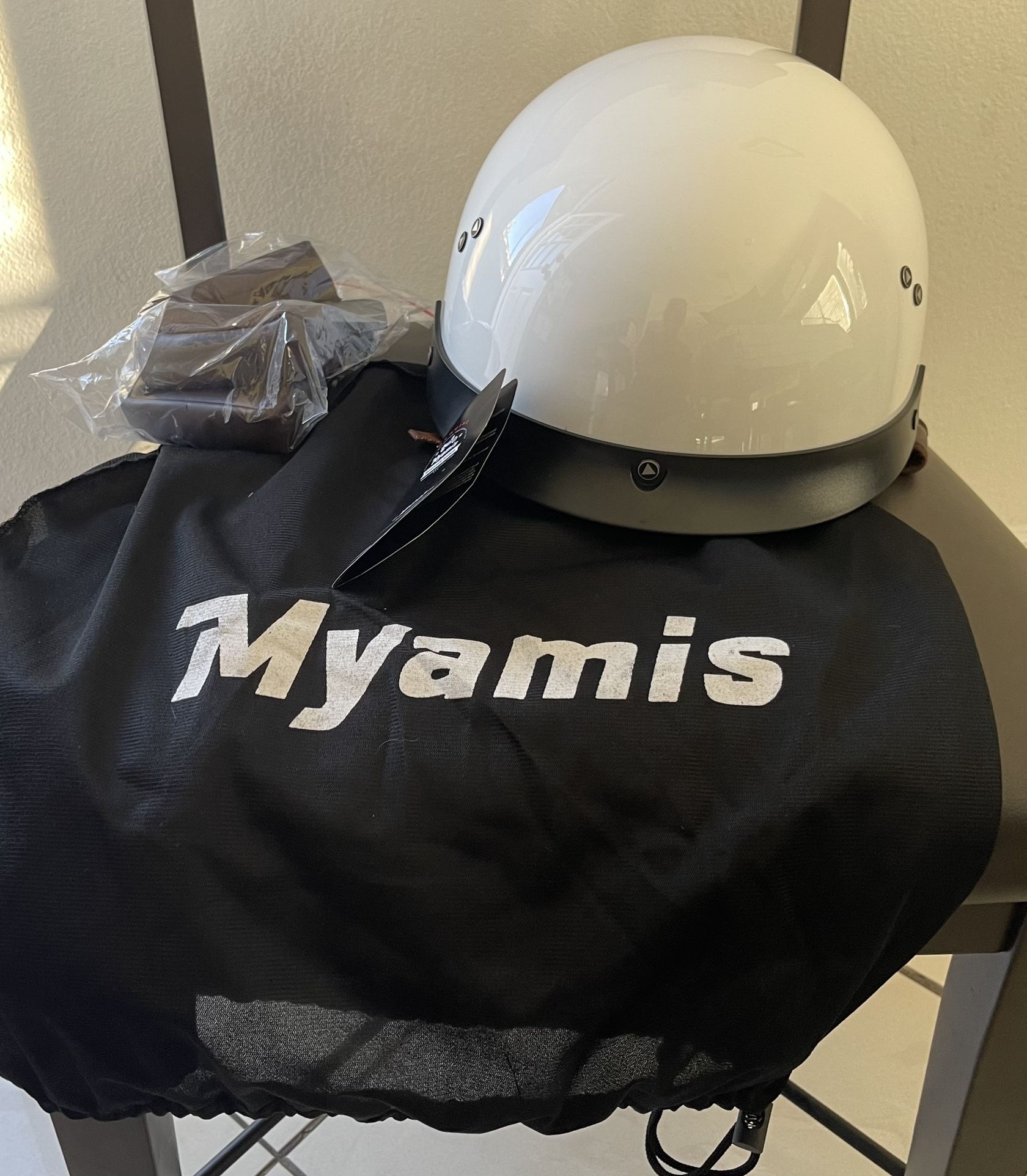Myamis Half Helmet Motorcycle Men Women Adult Dot