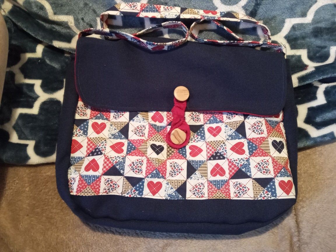 Handmade crossbody side bag