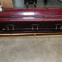 Horizon Casket w/ Front Drop / Solid Poplar Casket
