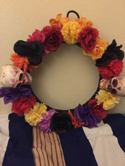 Día de los muertos wreath