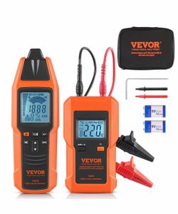 VEVOR Subterranean Wire Tracker, Up to 3 FT Detection Depth, Voltage Range 12-600V, Circuit and Line Break Locator, Extends to 6561 FT for Underground