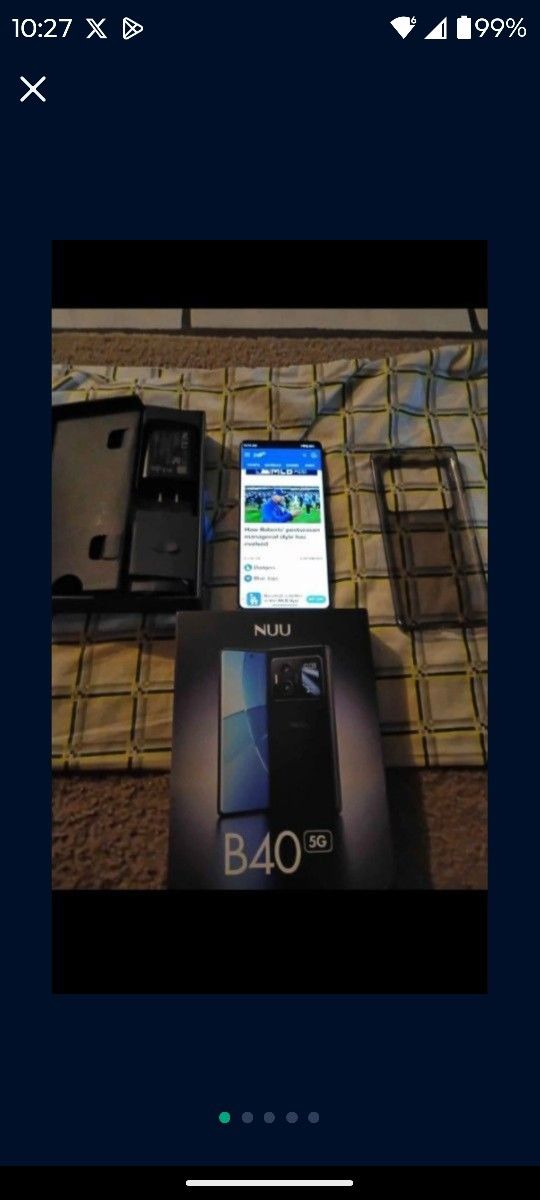 Nuu B40 5g Phone unlocked rare 256gb low price just released phone fast phone like new