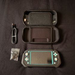 LIKE NEW nintendo switch lite with accessories