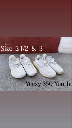 Yeezy 350 in size 2.5y and 3y