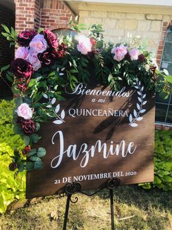 Wedding/quinceañera/baptism signs