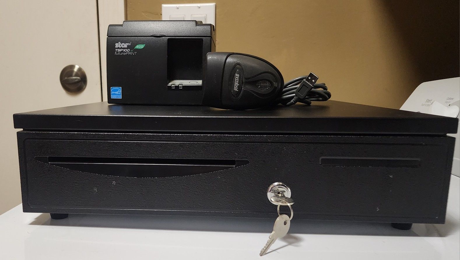 Star Tsp100 Thermal Paper Recipe Printer Register Symbol Barcode Scanner