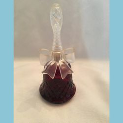 Vintage Avon Cranberry Glass Bell