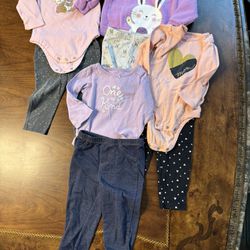 12 Month Girls Clothes Bundle Long Sleeve 