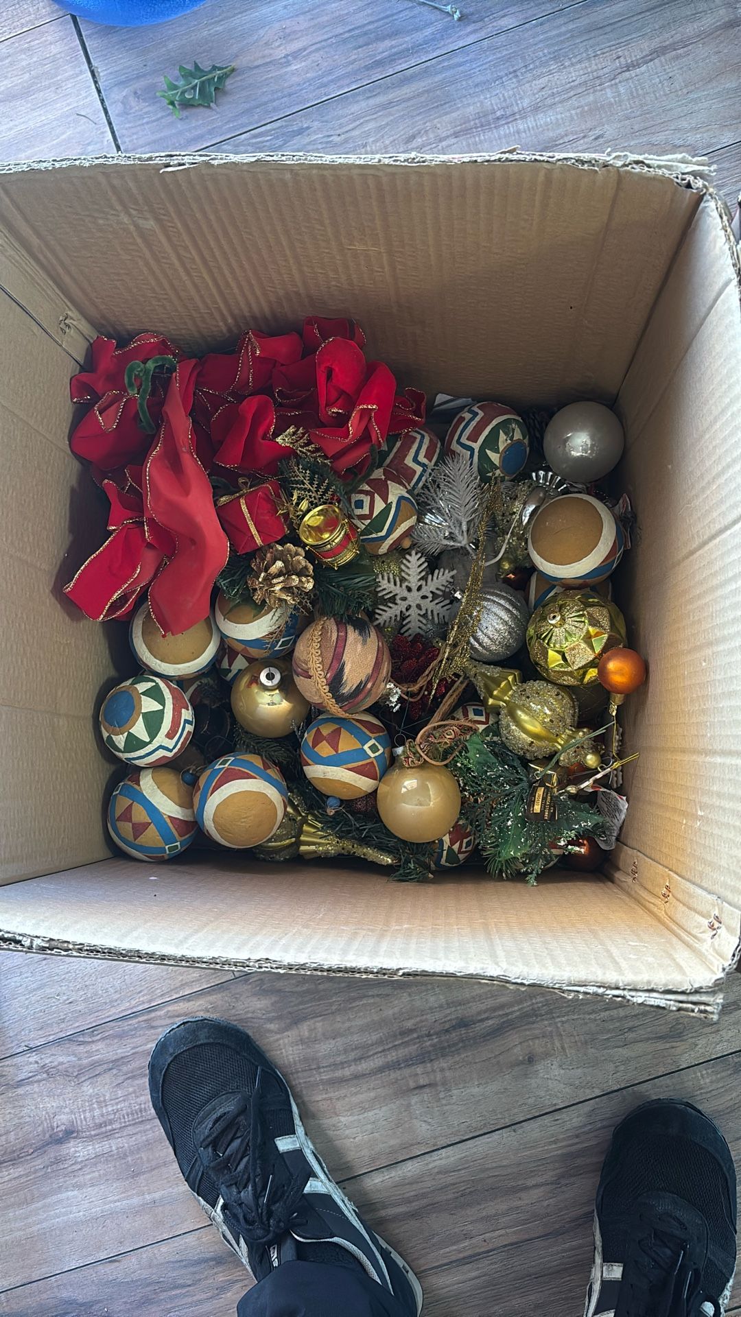 Box of ornaments