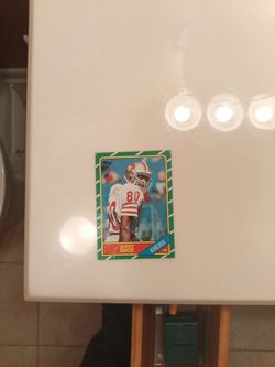 1986 Jerry Rice rookie card Topps