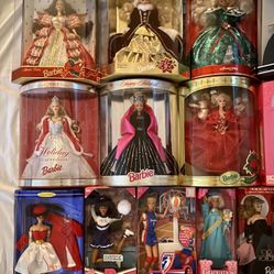 20 Collectible Barbies Sealed In Original Packaging 