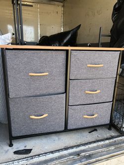 5 Draw Frabic Dresser