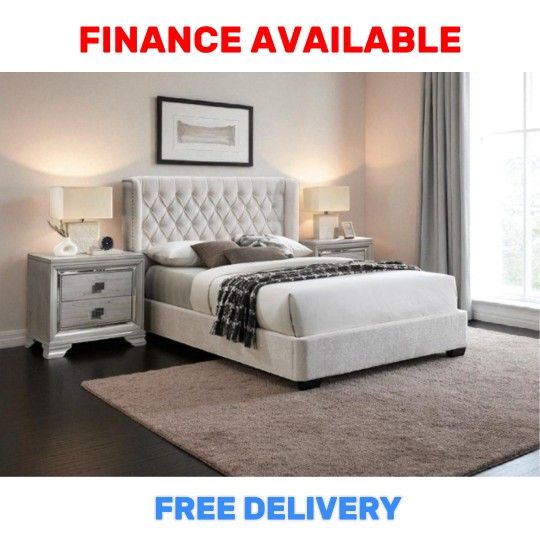 🔥 QUEEN BED FRAME DEAL! / ¡OFERTA EN CAMA QUEEN Only $279  ➕ Add  Mattress $199,  Bedroom set available  🚚 FREE DELIVERY # CM 5094