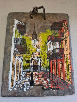 Painting On 1800's Roofing Slate