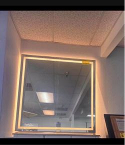 Sales $195.00!!! New 48"x48" Square Bathroom Vanity Mirror with LED Light (3 colors) 48x48 inches