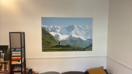 Large mountain scene canvas banner wall decoration
