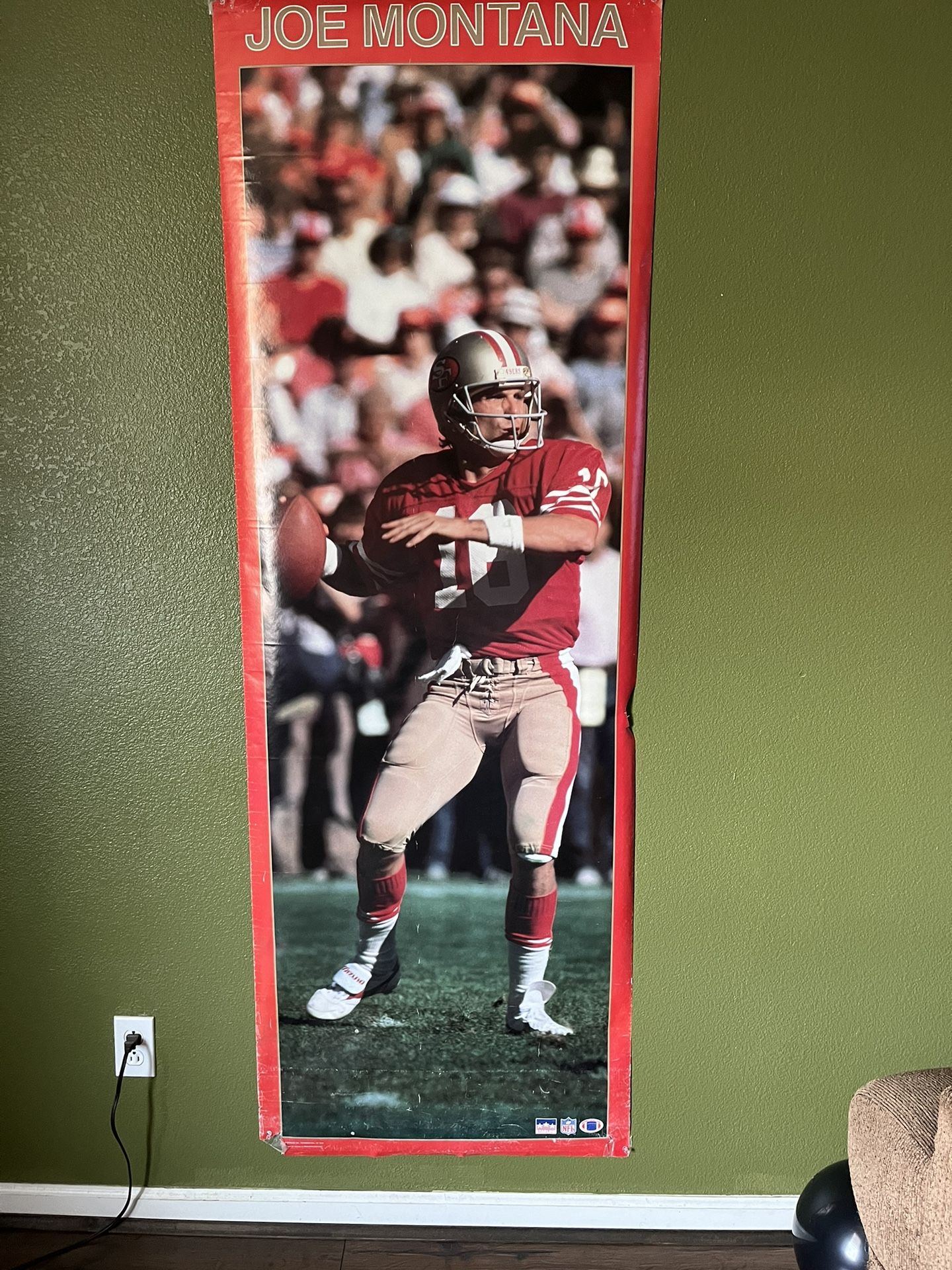 49ers Joe Montana Poster 6ft