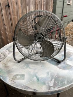 Large Metal Floor Fan