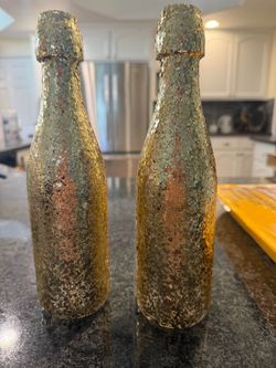 Glitter Decorative Bottle Set of 2