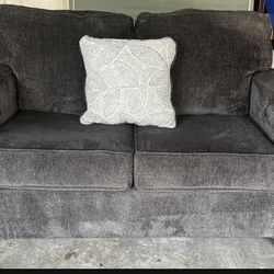  Dark Blue Couch Sofa and Loveseat (6 Seats)