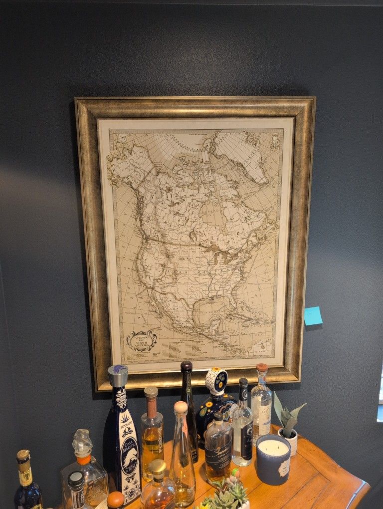 Explorers Map Of North America