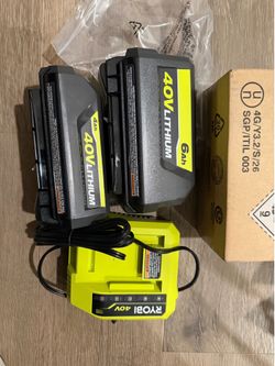 NEW RYOBI 40v batteries